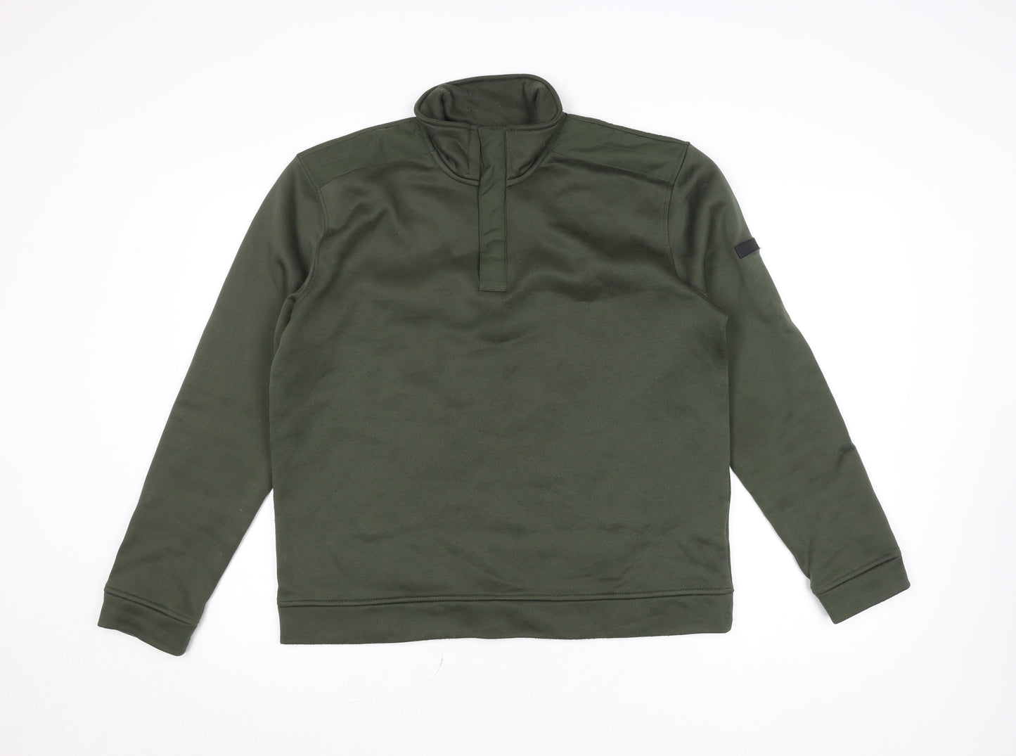 Mens UK Size M Regatta Great Outdoors Green Henley Sweatshirt