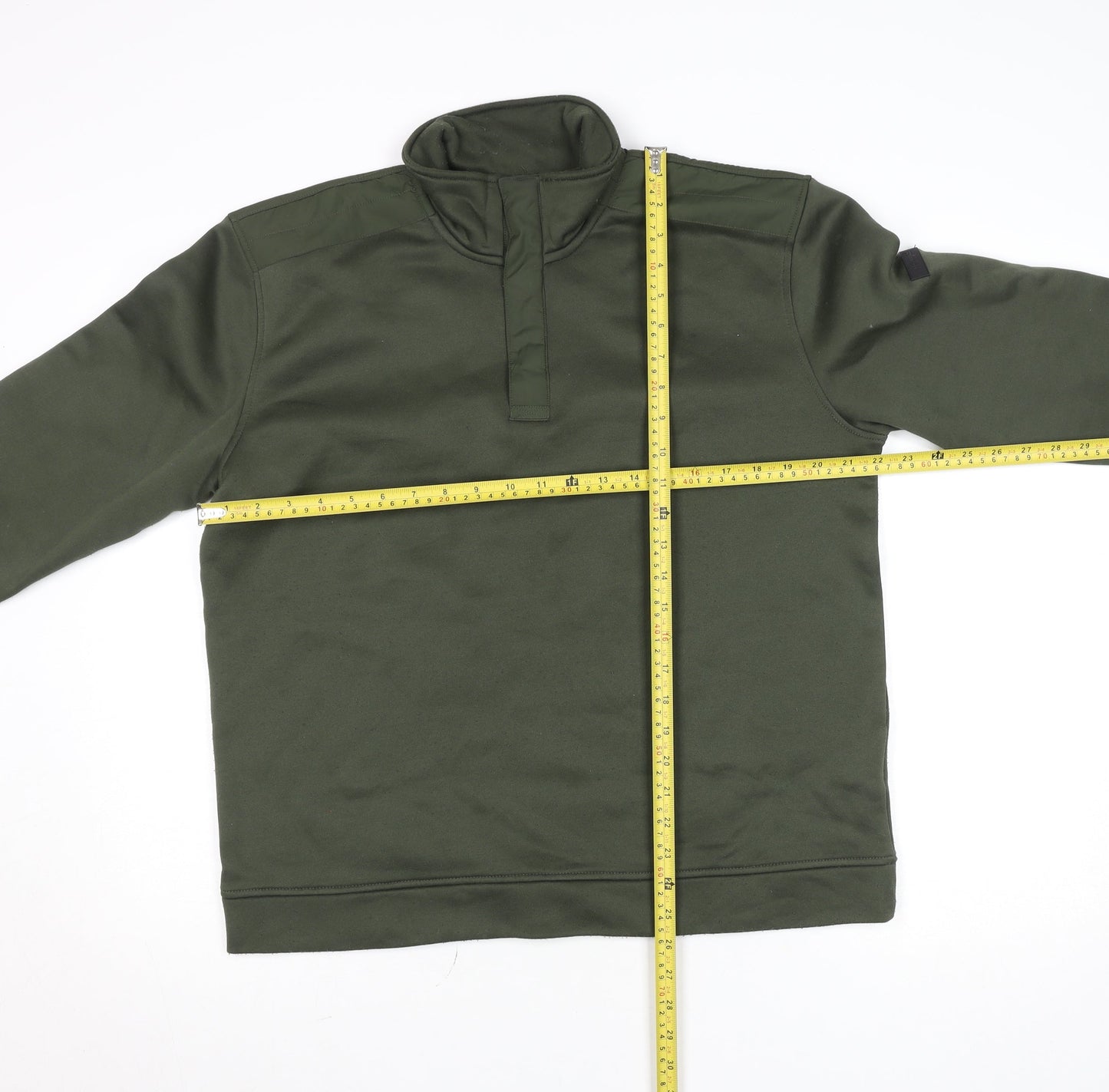 Mens UK Size M Regatta Great Outdoors Green Henley Sweatshirt
