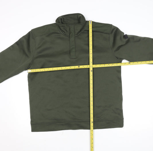 Mens UK Size M Regatta Great Outdoors Green Henley Sweatshirt