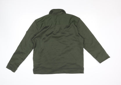 Mens UK Size M Regatta Great Outdoors Green Henley Sweatshirt