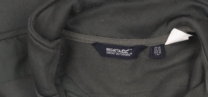 Mens UK Size M Regatta Great Outdoors Green Henley Sweatshirt