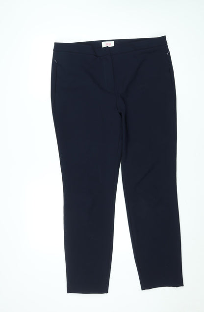 Womens UK Size 16 Savida Regular Fit Business Casual Workwear Blue Trousers