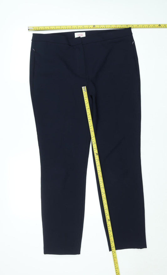 Womens UK Size 16 Savida Regular Fit Business Casual Workwear Blue Trousers