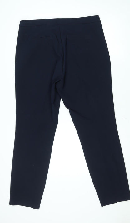 Womens UK Size 16 Savida Regular Fit Business Casual Workwear Blue Trousers