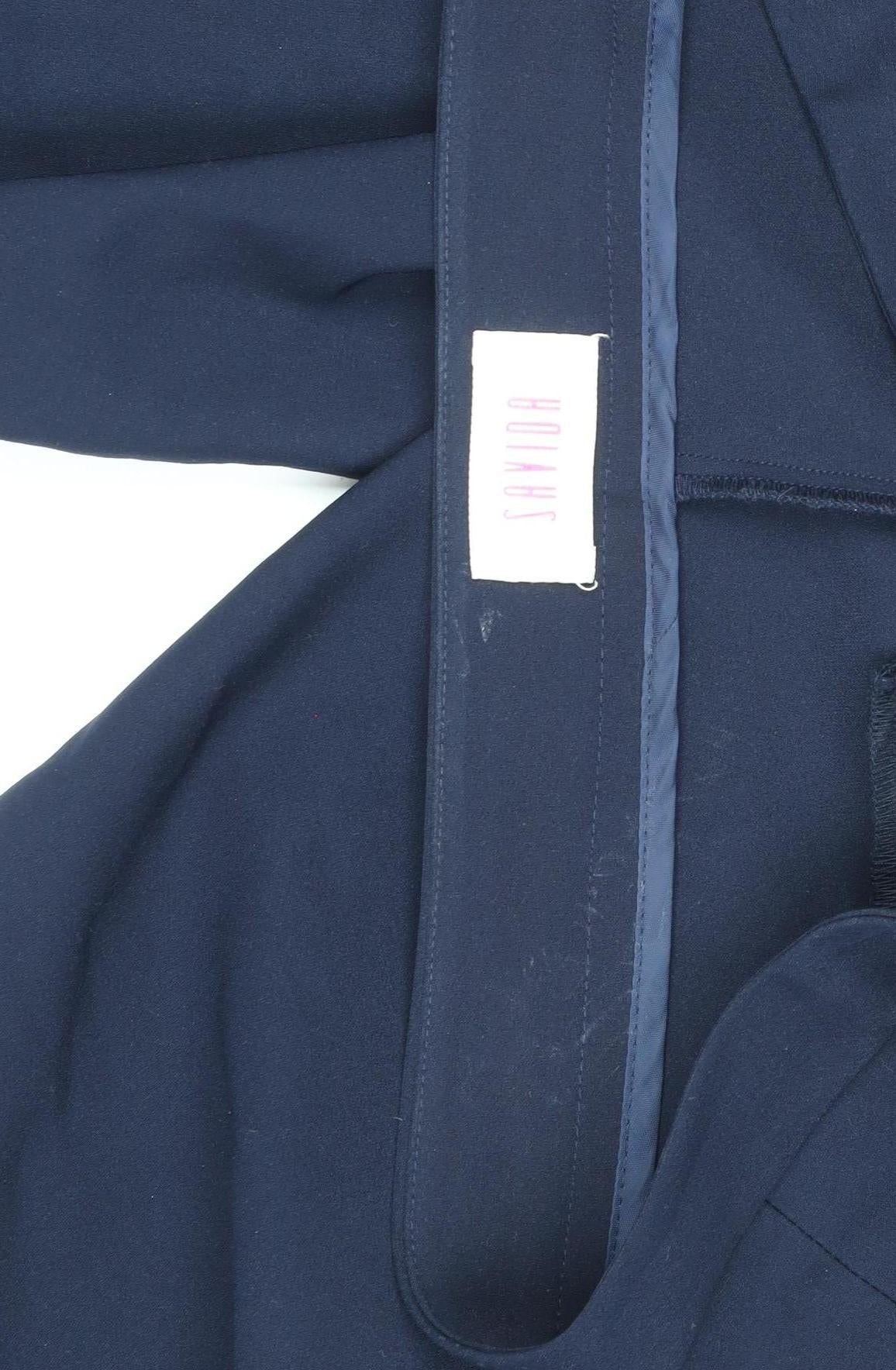 Womens UK Size 16 Savida Regular Fit Business Casual Workwear Blue Trousers