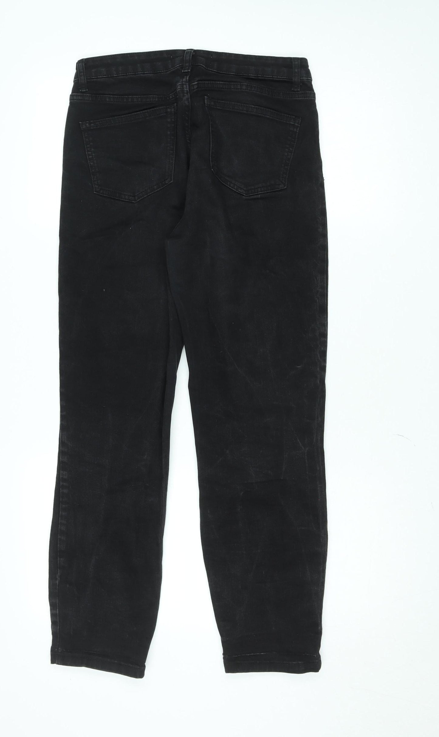 Womens UK Size 10 Paul Costelloe Living Studio Regular Fit Straight Black Jeans