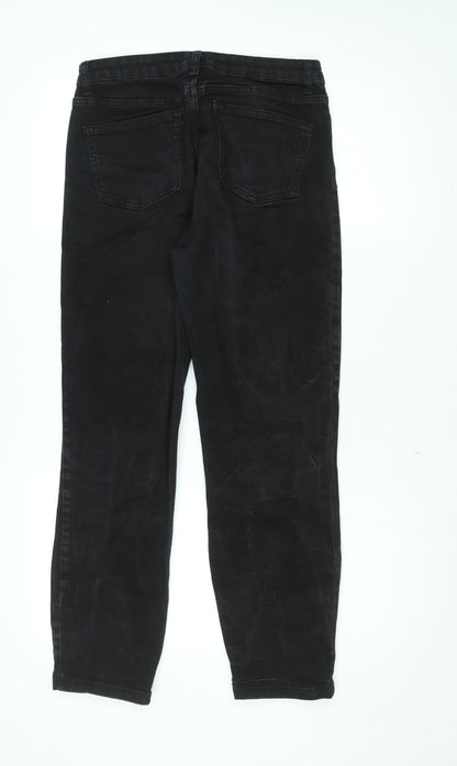 Womens UK Size 10 Paul Costelloe Living Studio Regular Fit Straight Black Jeans