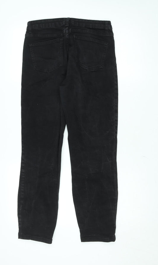 Womens UK Size 10 Paul Costelloe Living Studio Regular Fit Straight Black Jeans