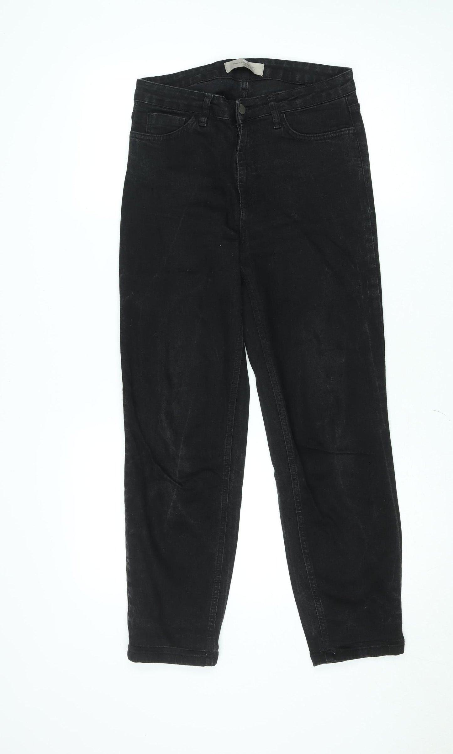 Womens UK Size 10 Paul Costelloe Living Studio Regular Fit Straight Black Jeans