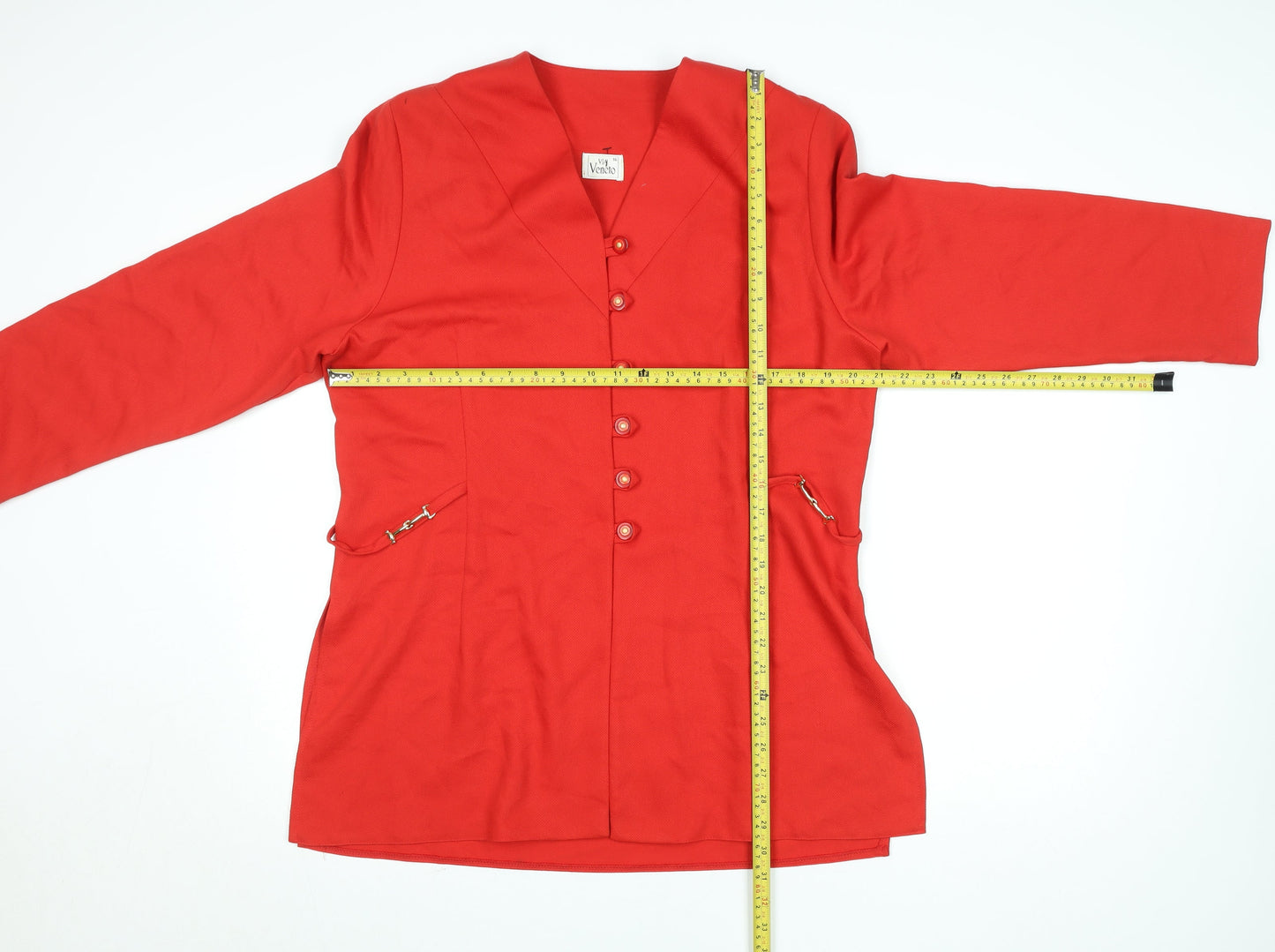 Womens UK Size 16 Via Veneto Regular Red Blazer