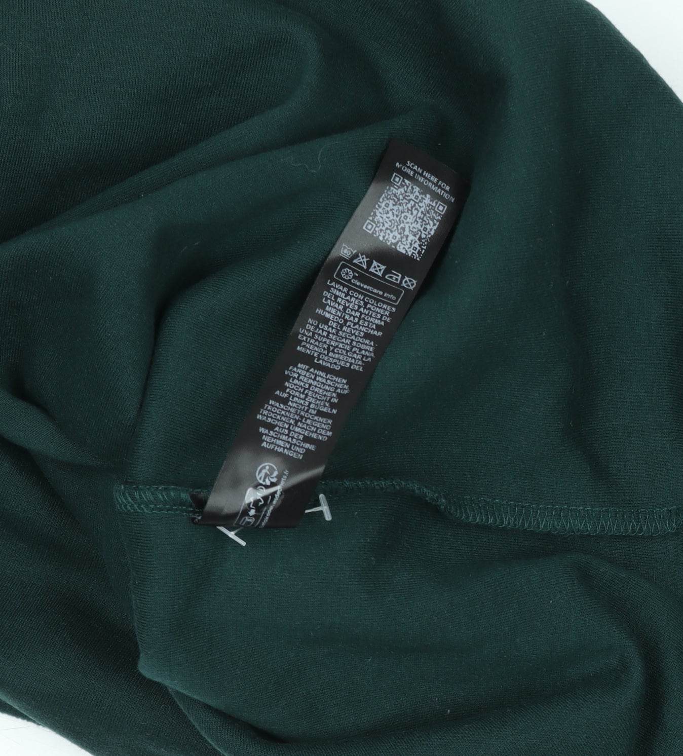 ASOS DESIGN Men's Green Henley Jumper M Long Sleeve Cotton Blend