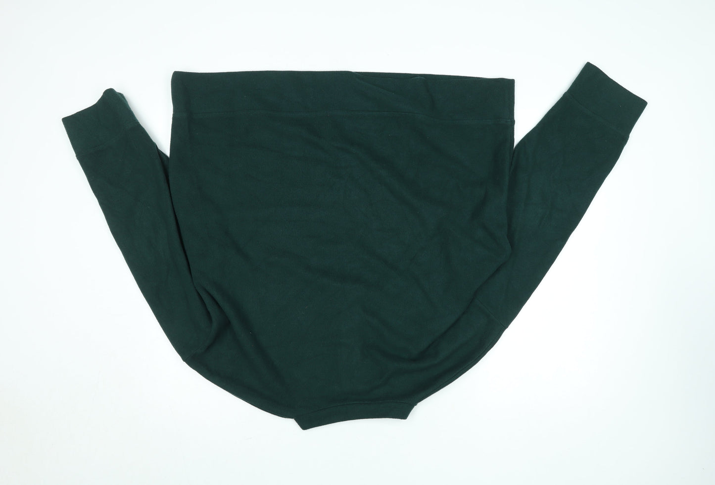 ASOS DESIGN Men's Green Henley Jumper M Long Sleeve Cotton Blend