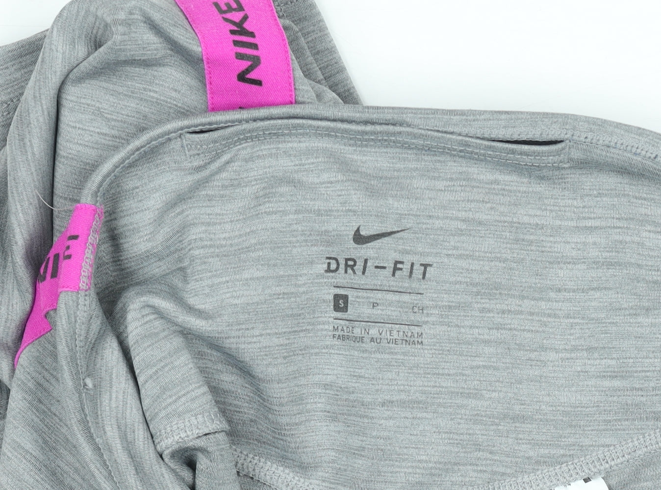 Nike Women's Grey Dri-FIT Leggings Small Slim Fit Sportswear