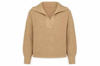 Womens UK Size M Brave Soul Beige Pullover Jumper