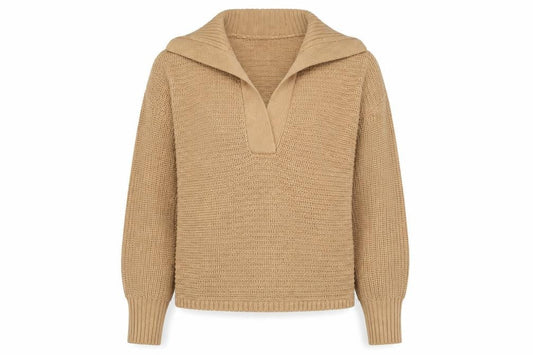 Womens UK Size M Brave Soul Beige Pullover Jumper