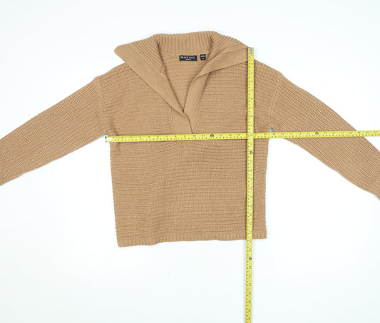 Womens UK Size M Brave Soul Beige Pullover Jumper