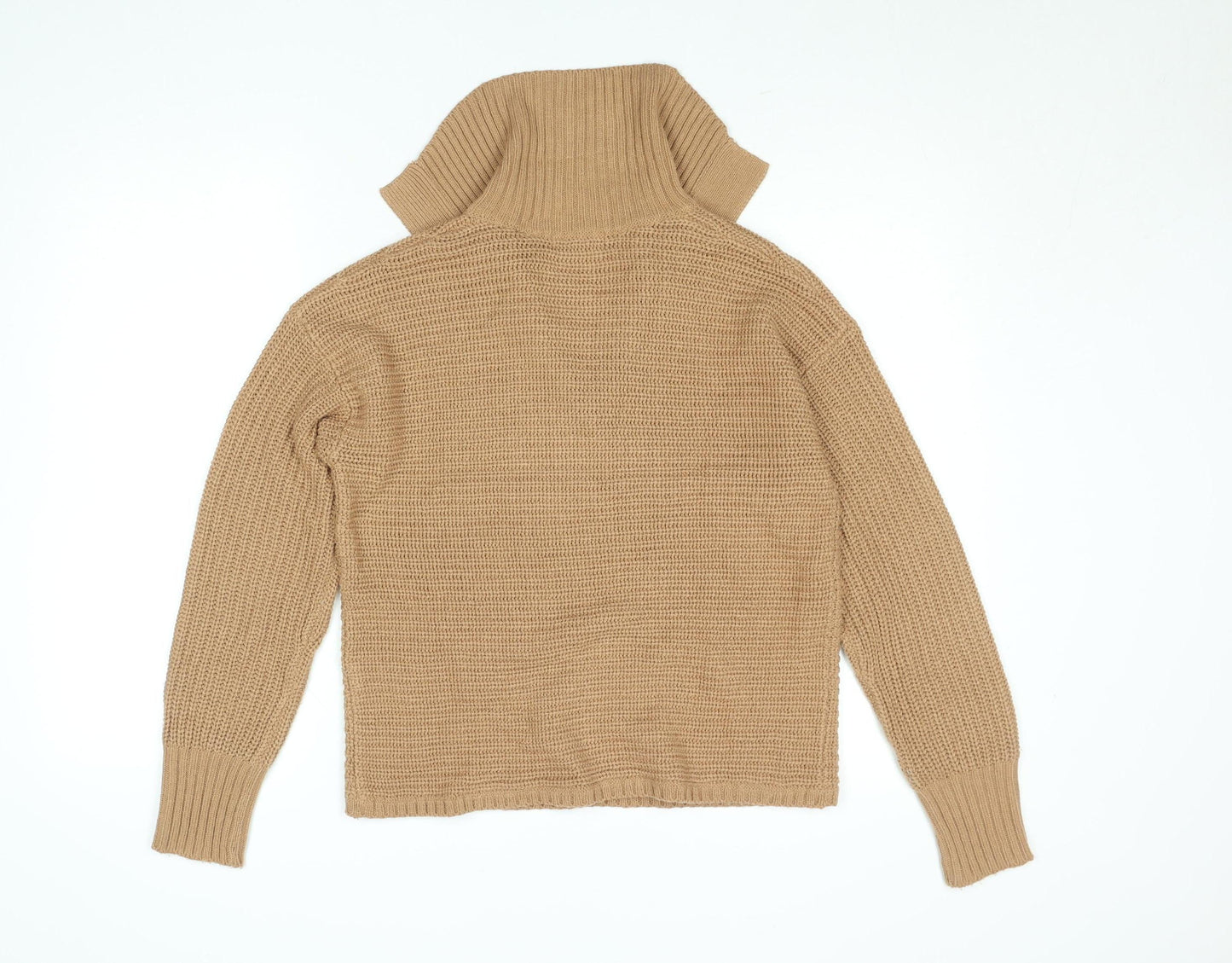 Womens UK Size M Brave Soul Beige Pullover Jumper