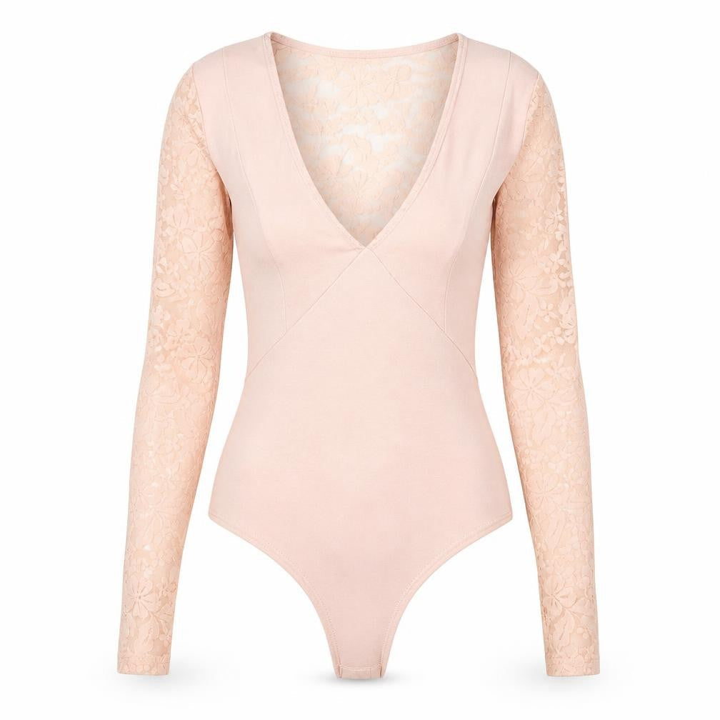 Womens UK Size S Very Lucy One-Piece Pink Bodysuit