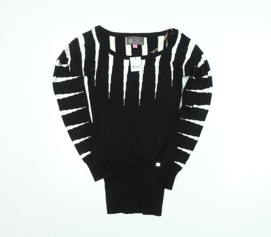 Womens UK Size XS Lipsy Black Pullover Jumper