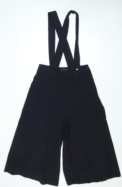 Zara Women Black Wide-Leg Sleeveless Jumpsuit Size 14