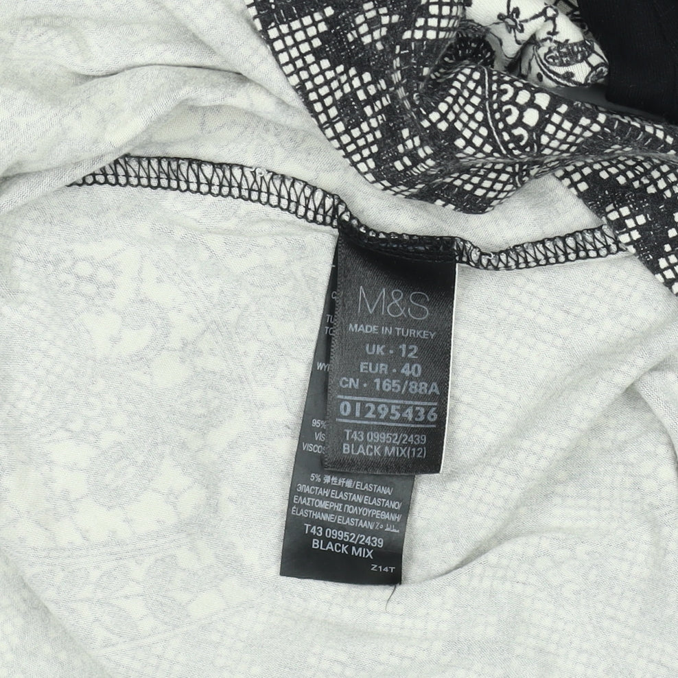 Womens UK Size 12 Marks and Spencer A-Line Dress