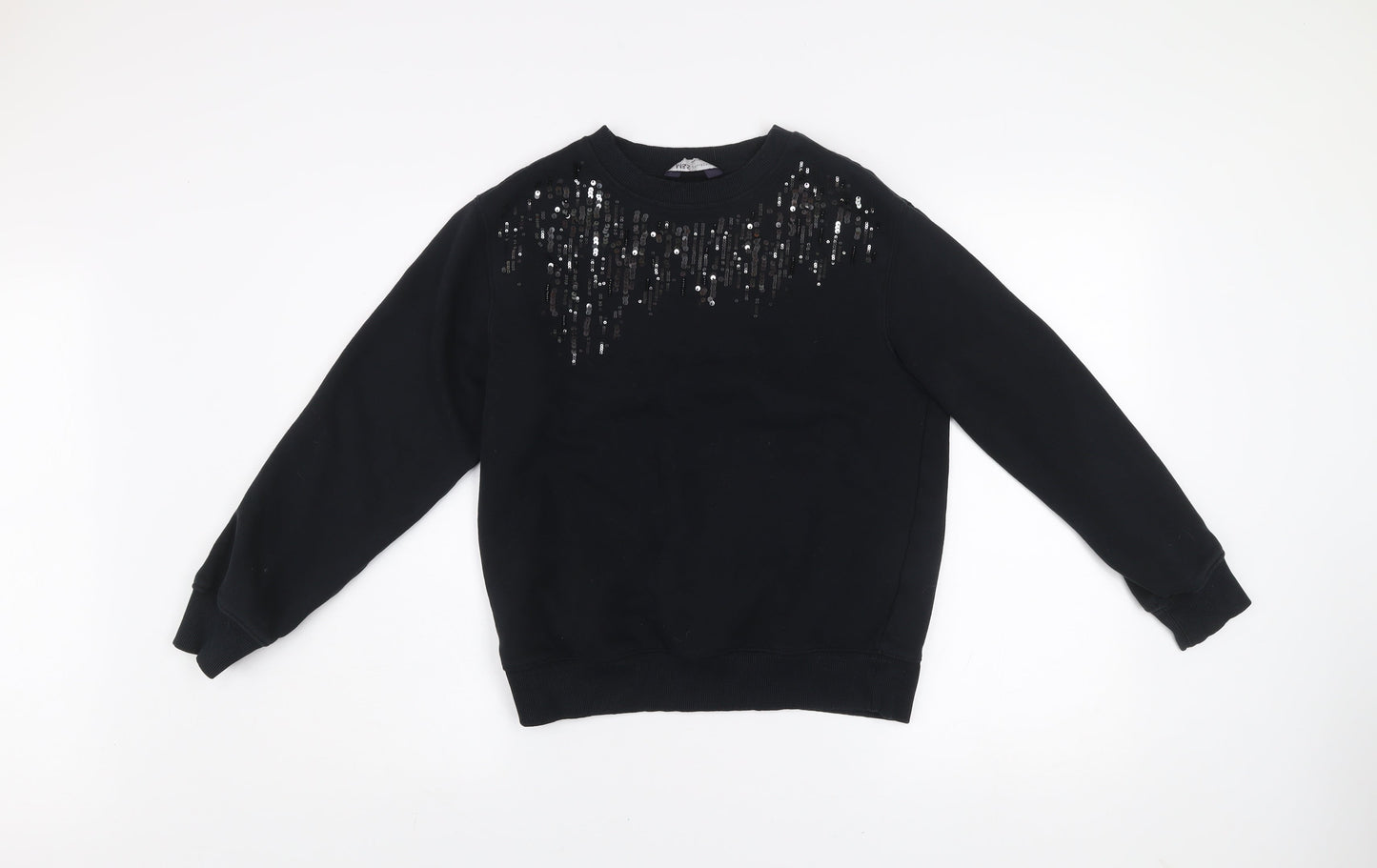 Womens UK Size 8 Marks and Spencer Black Pullover Sweatshirt