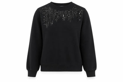 Womens UK Size 8 Marks and Spencer Black Pullover Sweatshirt