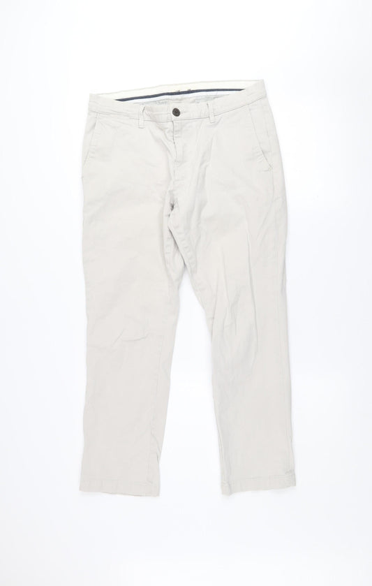 Goodthreads Men’s Beige Chino Trousers 31W x 28L Slim Fit Cotton Blend