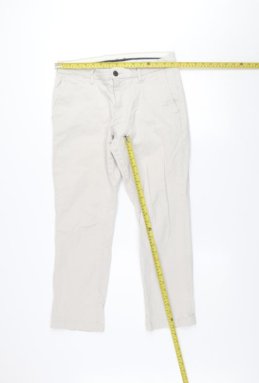 Goodthreads Men’s Beige Chino Trousers 31W x 28L Slim Fit Cotton Blend