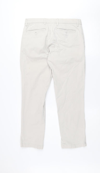 Goodthreads Men’s Beige Chino Trousers 31W x 28L Slim Fit Cotton Blend