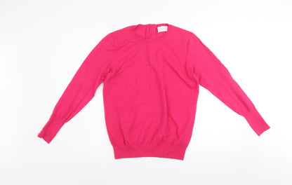 Womens UK Size 12 Savida Pink Pullover Jumper
