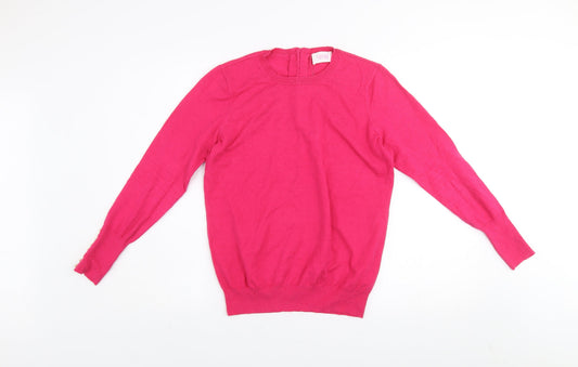 Womens UK Size 12 Savida Pink Pullover Jumper