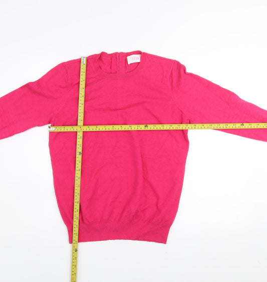 Womens UK Size 12 Savida Pink Pullover Jumper