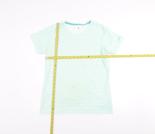 Regatta Women's Blue Floral Short Sleeve T-Shirt Size 14