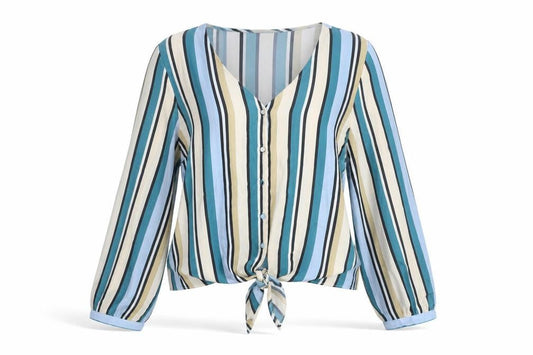 Womens UK Size 10 Primark Multicoloured Basic Blouse
