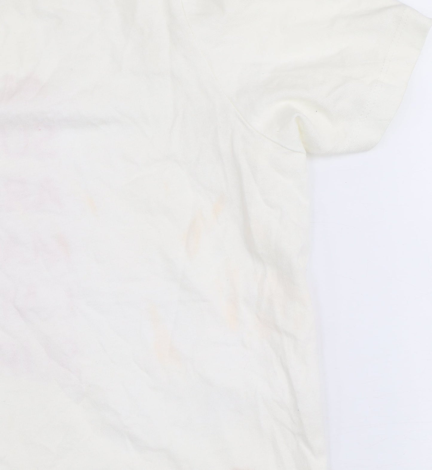 Womens UK Size S VERO MODA White Basic T-Shirt