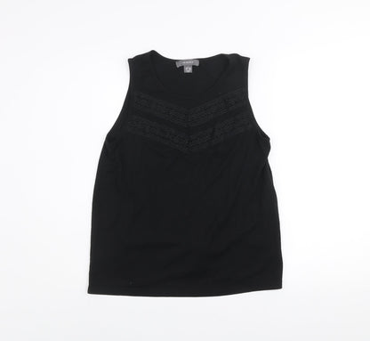 Primark Women’s Black Sleeveless Tank Top S Scoop Neck Lightweight