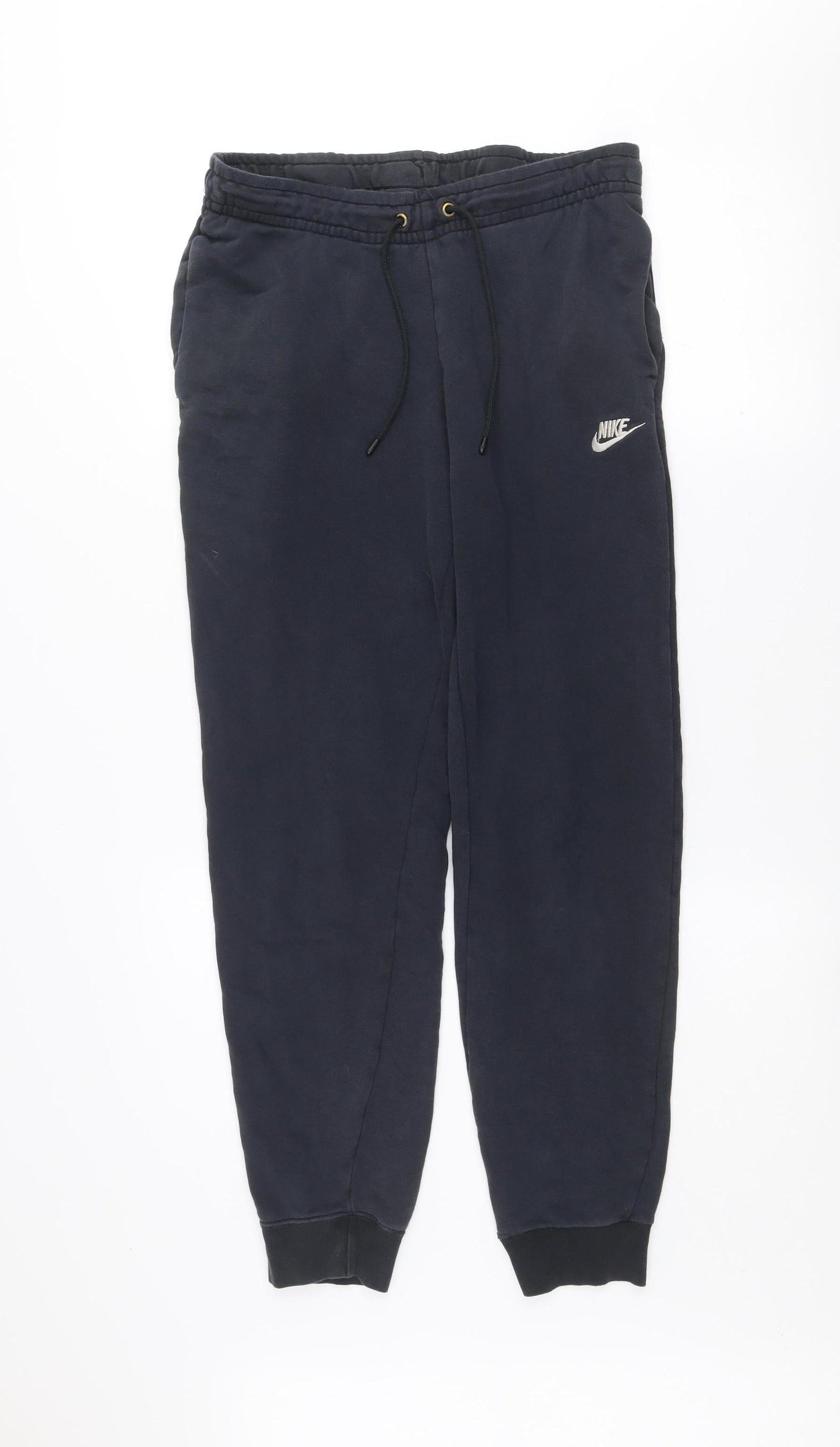 Mens UK Size S Nike Regular Fit Jogger Black Trousers