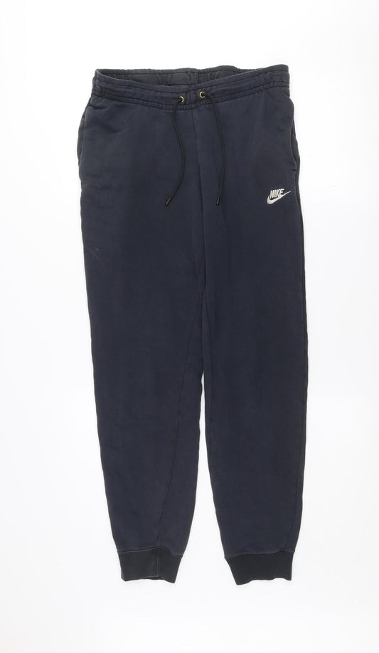 Mens UK Size S Nike Regular Fit Jogger Black Trousers