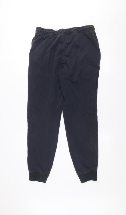 Mens UK Size S Nike Regular Fit Jogger Black Trousers
