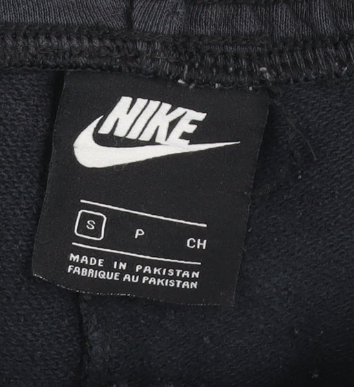 Mens UK Size S Nike Regular Fit Jogger Black Trousers