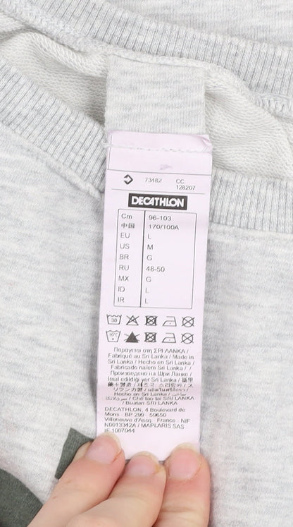 Womens UK Size 14 DECATHLON Grey Pullover Sweatshirt