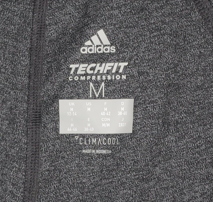 Adidas Women's Grey Techfit Capri Leggings Medium Compression Activewear