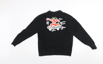 Zara Boys Black Keith Haring Graphic Pullover Sweatshirt 11-12 Years