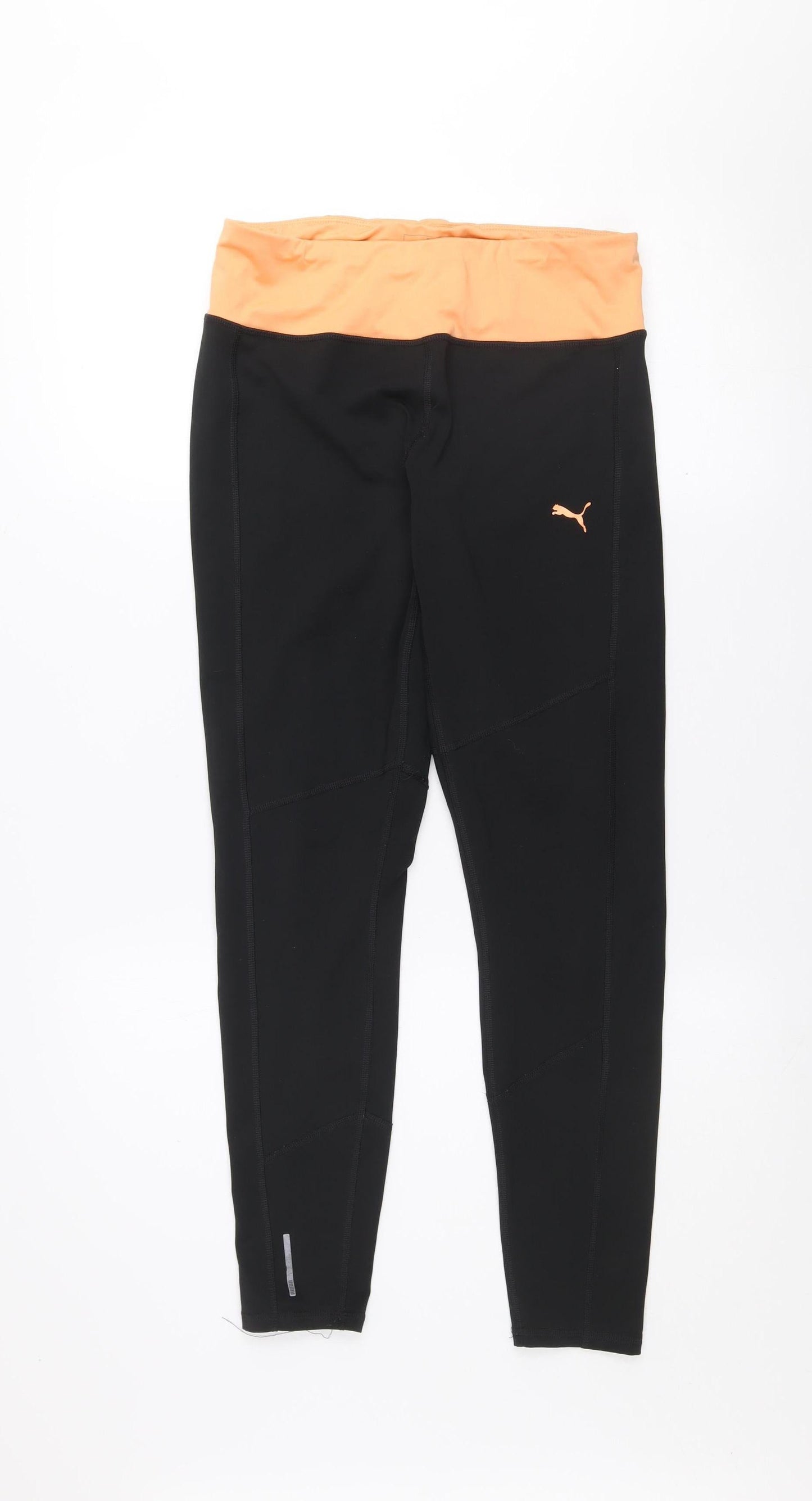 Womens UK Size M PUMA Athletic Fit Leggings Black Leggings