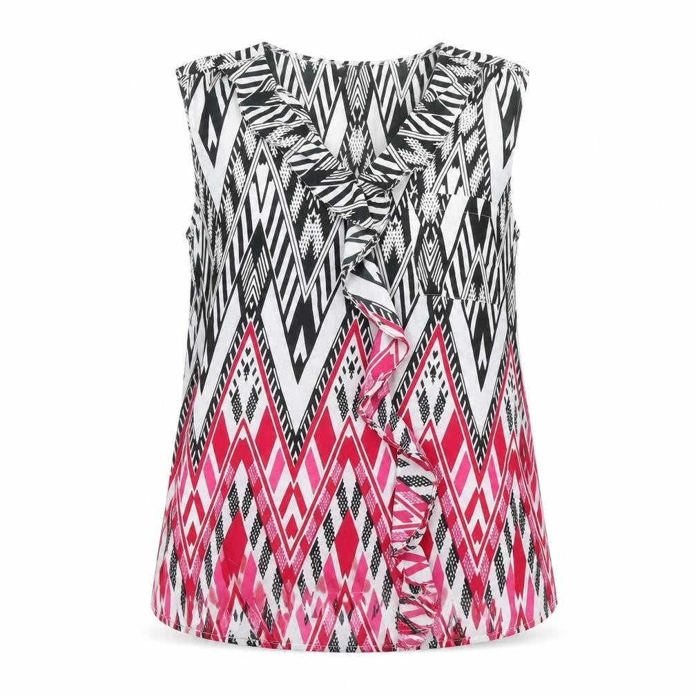 Womens UK Size 10 Mystify Multicoloured Tunic Blouse