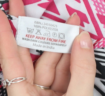 Womens UK Size 10 Mystify Multicoloured Tunic Blouse