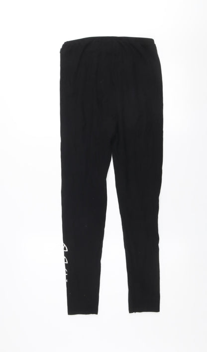 Womens UK Size 12 ellesse  Ankle Black Leggings