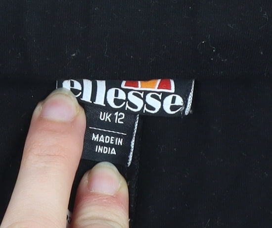 Womens UK Size 12 ellesse  Ankle Black Leggings