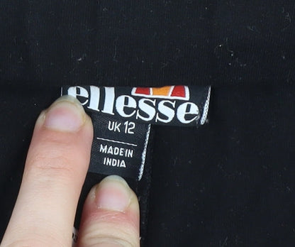 Womens UK Size 12 ellesse  Ankle Black Leggings